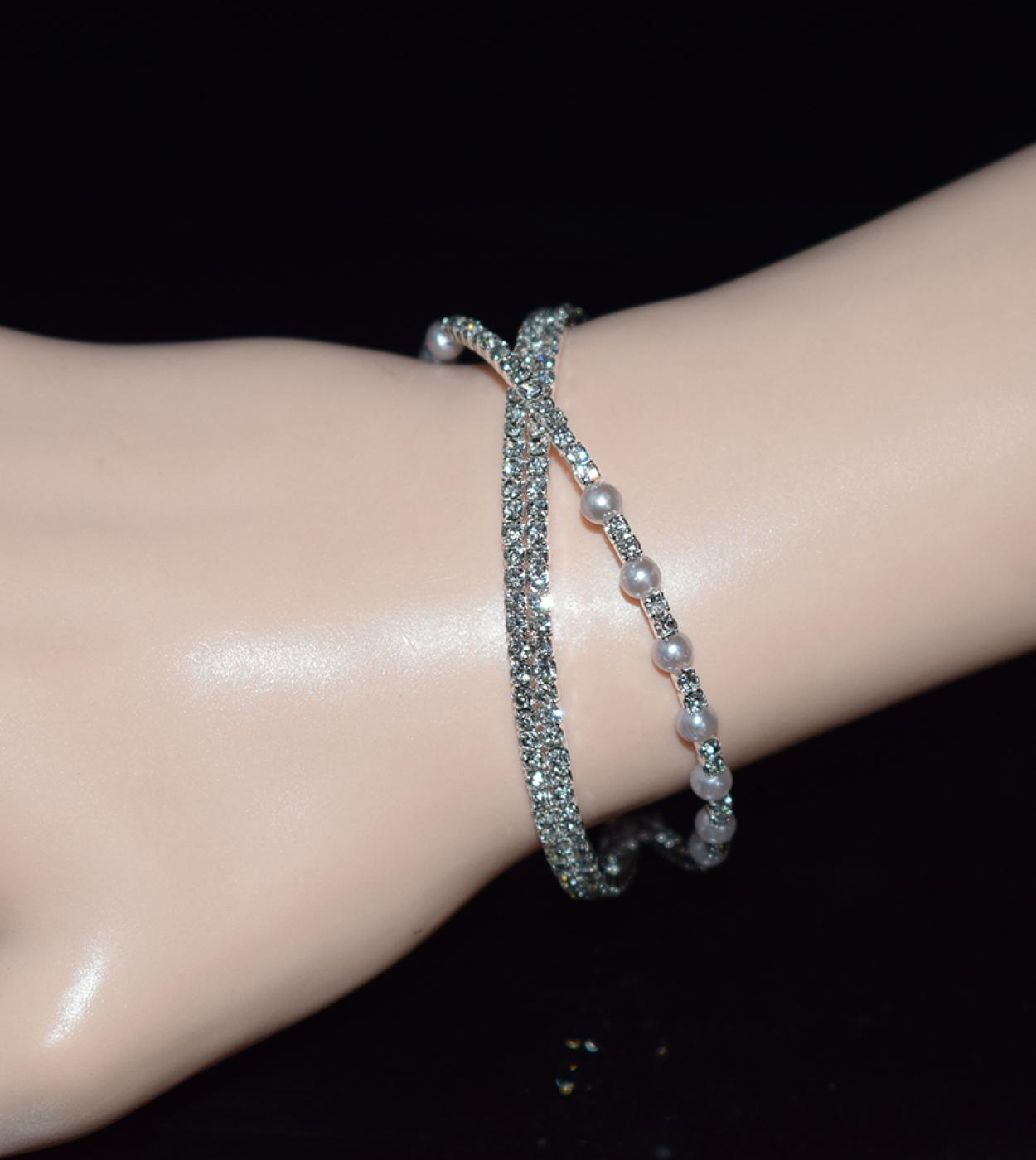 Pulsera Cristal Blanco