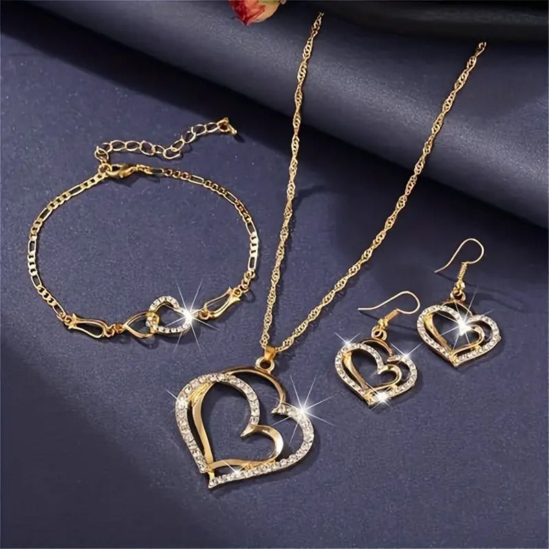 Conjunto Corazón Doble 3 piezas