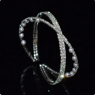 Pulsera Cristal Blanco