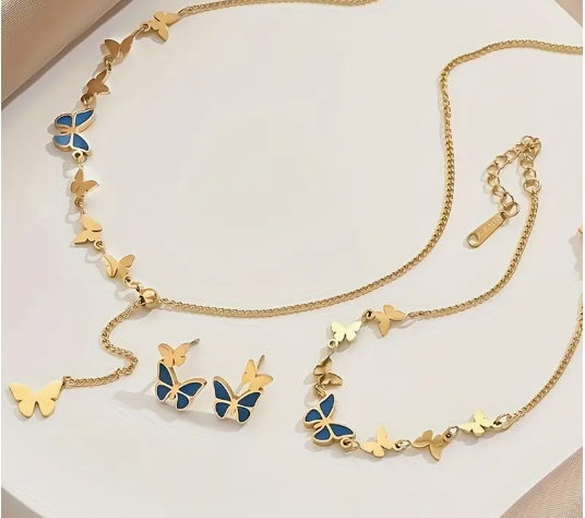 Conjunto Azul Mariposa